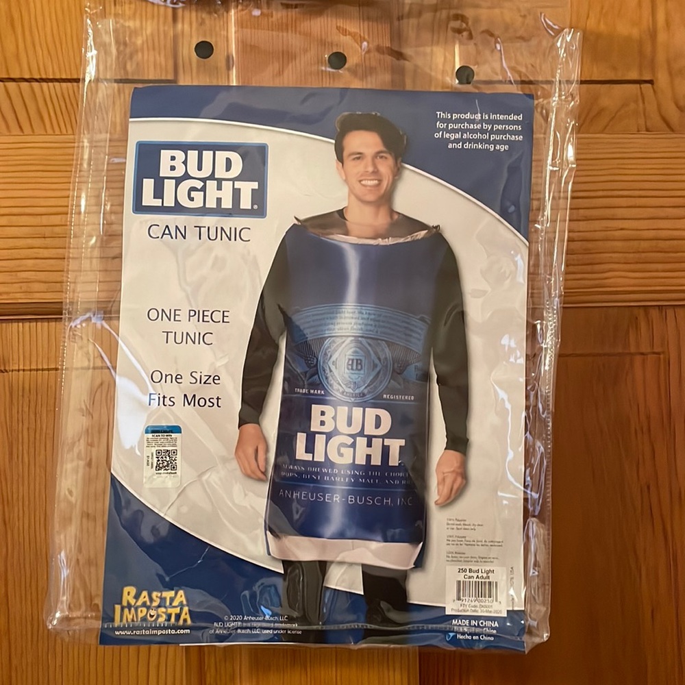 Bud light can costume